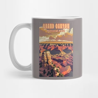 Grand Canyon National Park Vintage Travel Poster Mug